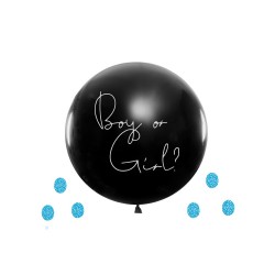 Palloncino 36" Nero Boy Or Girl? Boy