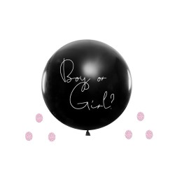 Palloncino 36" Nero Boy Or Girl? Girl