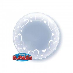 PALLONCINO 24 DECO BUBBLE STYLISH HEARTS