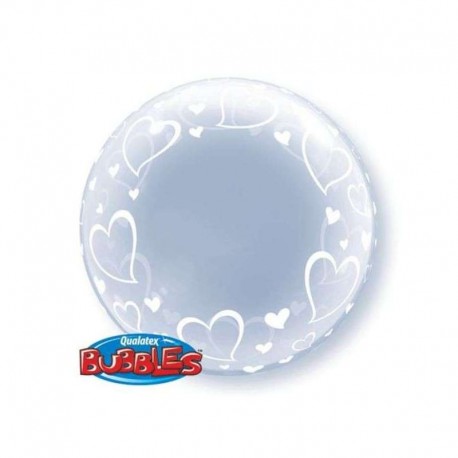 PALLONCINO 24 DECO BUBBLE STYLISH HEARTS