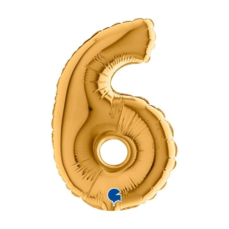 palloncino-mylar--numero-6-oro-18-cm