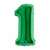 PALLONCINO MYLAR 7 NUMERO 1 VERDE