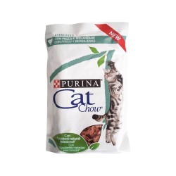 PURINA CAT CHOW STERILISED GR 85 POLLO E MELANZANA