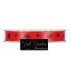 NASTRO LAUREA MM12X25MT RED/BLACK