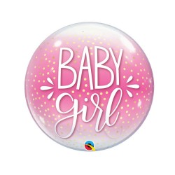 Palloncino 22" Bubble Rosa "baby  Girl"