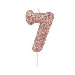 Candelina Glitter N.7 Cm9.5 Rose Gold