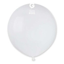 Palloncino 19" G150 Bianco 01  Gemar 50pz