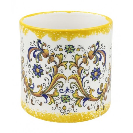 CILINDRO CERAMICA MAIOLICA  GIALLO H170 D260