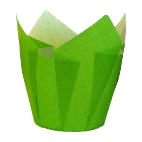 PIROTTINI MUFFIN TULIP CUP VERDE 20PZ DIAM.5