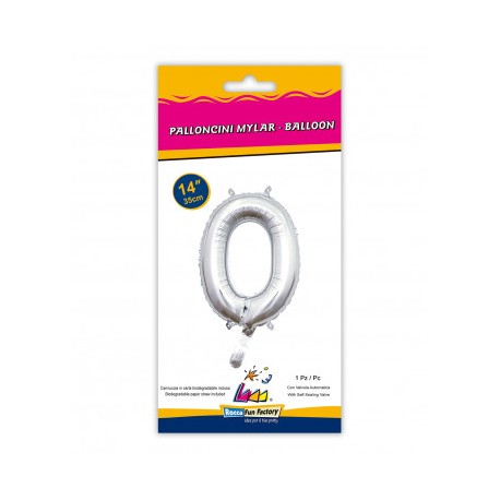 MYLAR ARGENTO N.0  14-35CM CON VALVOLA