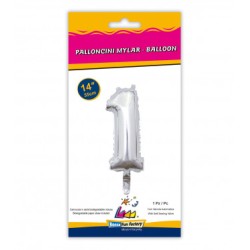 MYLAR ARGENTO N.1 14-35CM CON VALVOLA