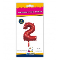 MYLAR ROSSO N.2 14-35CM CON VALVOLA