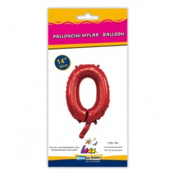 MYLAR ROSSO N.0 14-35CM CON VALVOLA