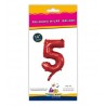 Mylar Rosso N.5 14"-35cm Con Valvola