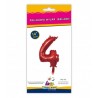 Mylar Rosso N.4 14"-35cm Con Valvola