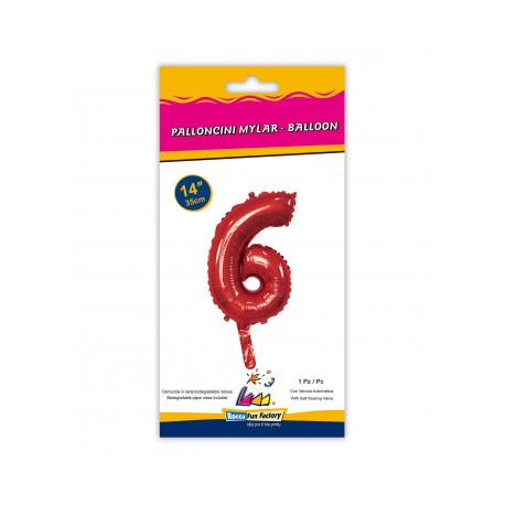 MYLAR ROSSO N.6 14-35CM CON VALVOLA