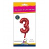 Mylar Rosso N.3 14"-35cm Con Valvola