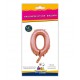 MYLAR ROSA GOLD  N.0 14-35CM CON VALVOLA