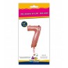 Mylar Rosa Gold  N.7  14"-35cm Con Valvola