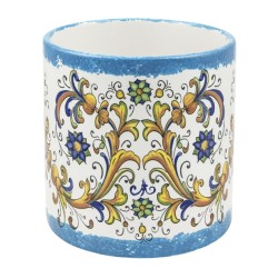 Cilindro Ceramica  Maiolica Blu H195d180