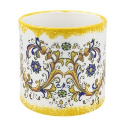 Cilindro Ceramica  Maiolica Giallo H195d180