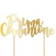 CAKE TOPPER SAGOMATO PRIMA COMUNIONE GOLD