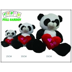 Peluche Panda Con Cuore 25cm