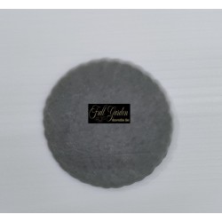 Velo Organza Smerlato Tondo Cm.23 50pz Silver