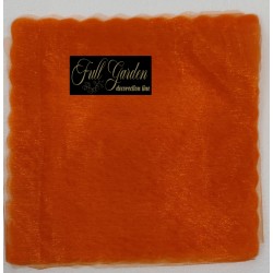 Velo Organza Smerlato Quadro Cm.23 50pz Orange