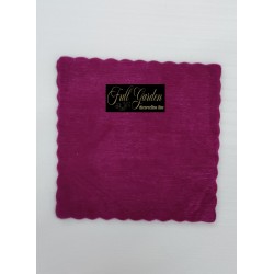 VELO ORGANZA SMERLATO QUADRO CM.23 50PZ FUCSIA