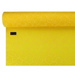 Bobine Tnt Roses Etoffe   F/giallo  0,80x 9mt