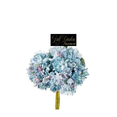 BOUQUET ORTENSIE CM.35 BLU