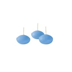 °°°CANDELE GALLEGGIANTI OVALE BUSTA 20PZ DUSTY BLU