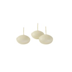 °°°CANDELE GALLEGGIANTI OVALE BUSTA 20PZ BEIGE