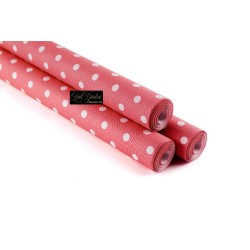 28tovaglie Rotolo 1.18x5 Groffate Pois Rosso