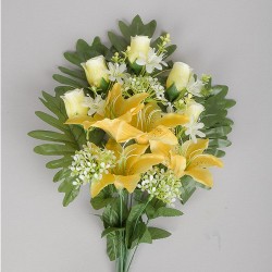 Mazzo Front.lilium X 12 Cm 56 - Yellow