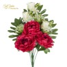 Mazzo Front.peonia X 8 Cm 43 - Red