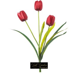 TULIPANO X 3 CM.48 ROSSO