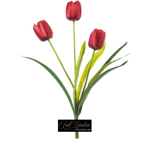 TULIPANO X 3 CM.48 ROSSO