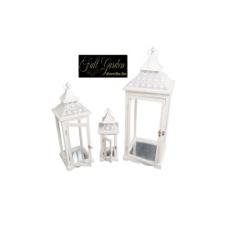 Lanterna Set 3  Pz Bianca Oriente H.87x32x32h45x