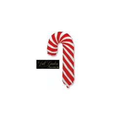 Mylar Candy Cane Rosso Supershape 39"" 99cm