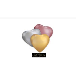 PALLONCINI CHROME CUORE 12  ASSORTITI CM.30