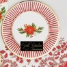 Cf.8 Piatti Cm 21 Christmas Flower