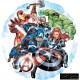 PALLONCINO MYLAR AVENGERS ANIMATO TONDO 18 45CM