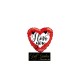 MYLAR CUORE  I  LOVE YOU ROSSO E BIANCO  18