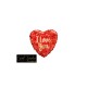 MYLAR CUORE  I  LOVE YOU ROSSO E ORO  18