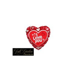 Mylar Cuorei Love You Cuori Sospesi 18"