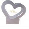 B.te Shopper C.ta Love  Bianco 30x29,5x17,7+7,5