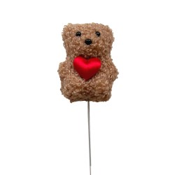 PICK ORSETTO BROWN C/CUORE PZ 8 H.35