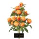 FRONTALE ROSE E BOCCIOLI  X 13 ARANCIO